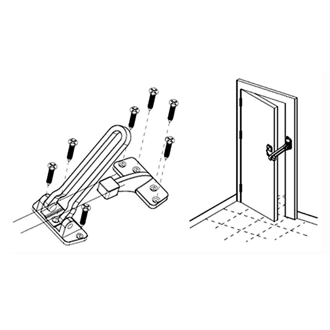 IPSA Heavy Duty Premium Door Guard For Main Doors Finish CPB